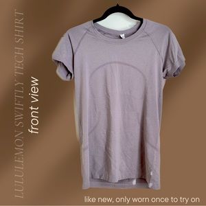 Purple Lululemon Swiftly Tech T-Shirt